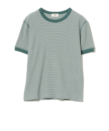 ワッフル ボーダー プルオーバー