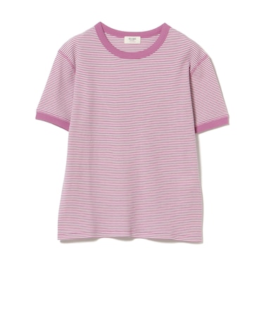 ワッフル ボーダー プルオーバー