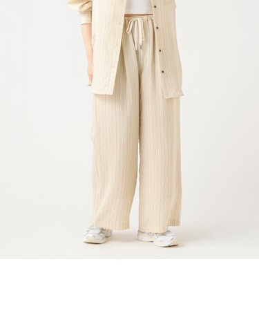 ダブルストライプ イージーパンツ