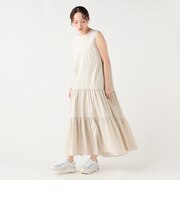 ティアード ノースリーブ ワンピース