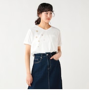 星 刺繍 Tシャツ