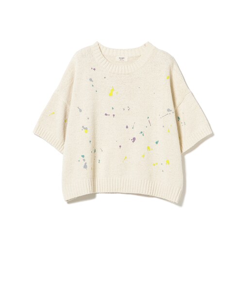 カラー ペイント ニット