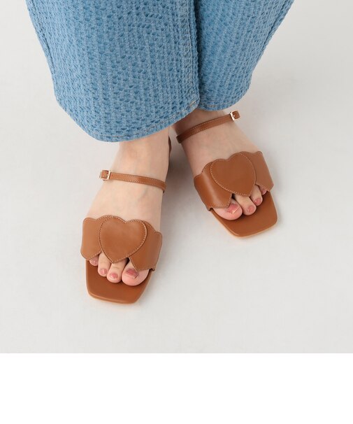ハート モチーフ サンダル
