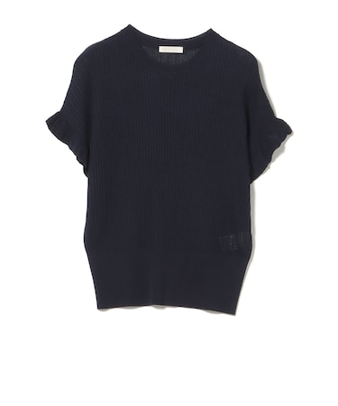 袖フリルニット プルオーバー