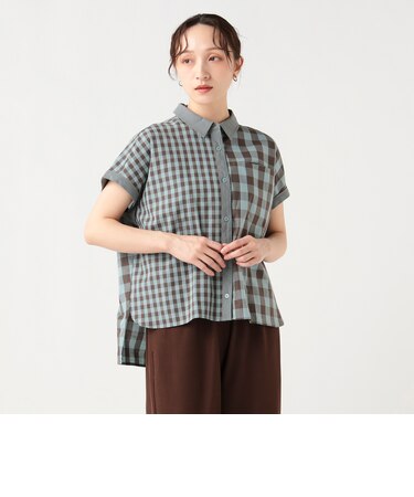 クレイジー ギンガムチェックシャツ