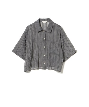 シアー チェック レギュラー シャツ