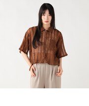シアー チェック レギュラー シャツ