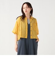 シアー チェック レギュラー シャツ