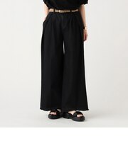 フロントタック カットオフ デニムパンツ