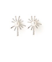 フェイクパール サンモチーフ ピアス