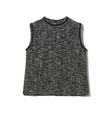 カットジャカード ノースリーブ  プルオーバー