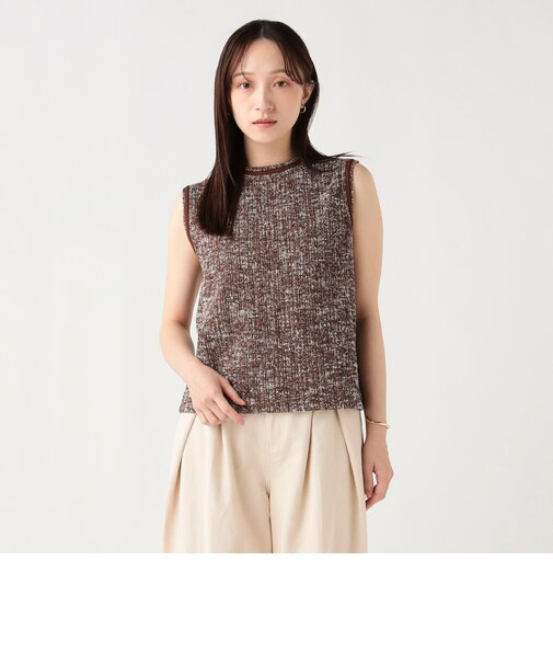 カットジャカード ノースリーブ  プルオーバー