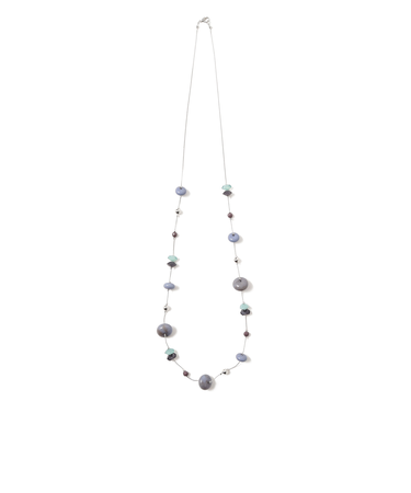 マルチストーン ロング ネックレス