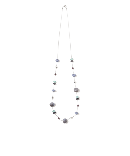 マルチストーン ロング ネックレス