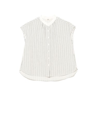 クレリック ストライプ シャツ