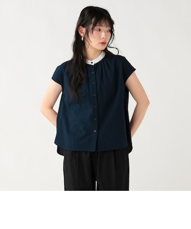 クレリック ストライプ シャツ