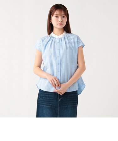 クレリック ストライプ シャツ