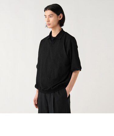 メッシュ スキッパー ポロシャツ