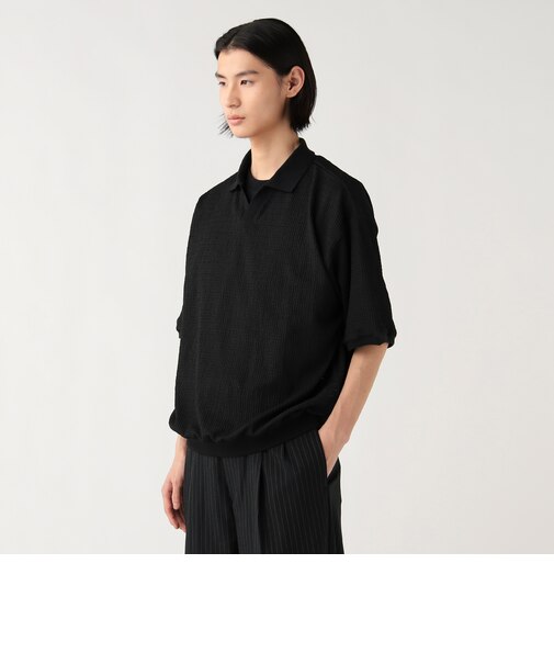 メッシュ スキッパー ポロシャツ