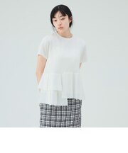 アシンメトリー 異素材 プルオーバー