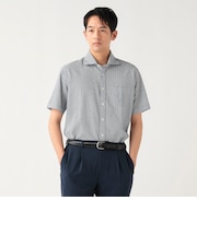 シアサッカー バタフライプリント カッタウェイカラー シャツ 26SS