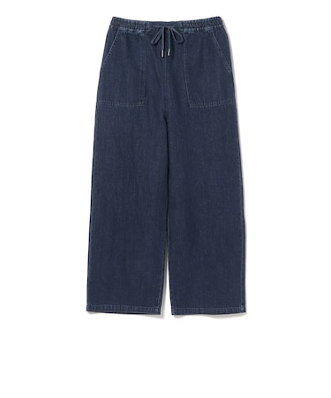 リネン デニム イージーパンツ