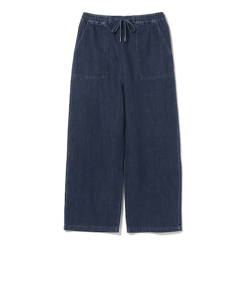 リネン デニム イージーパンツ