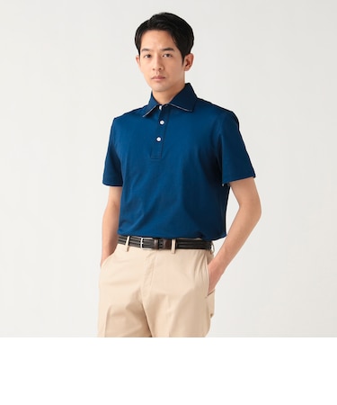 COOLMAX(R) 鹿の子 ワイドカラー ポロシャツ 26SS（吸水速乾）