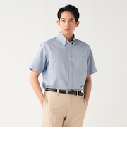 カラミ ショートスリーブ ボタンダウンシャツ