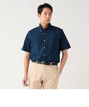 カラミ ショートスリーブ ボタンダウンシャツ