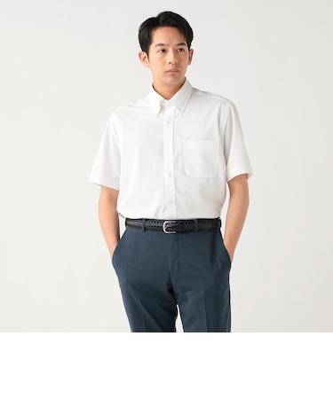 ツイル イージーケア ショートスリーブ ボタンダウンシャツ