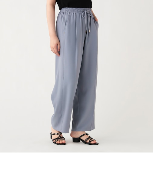 バックサテン ドロスト パンツ