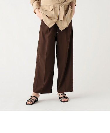 バックサテン ドロスト パンツ