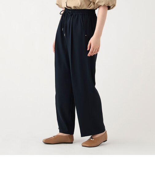 バックサテン ドロスト パンツ