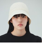 かぎ針編み風 クローシュ ハット