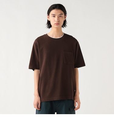 リップルダブルフェイス フェイクレイヤード Tシャツ（接触冷感）