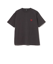 ハート ワンポイント刺繍 Tシャツ