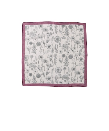 フラワー&ドット アソート柄風 スカーフ