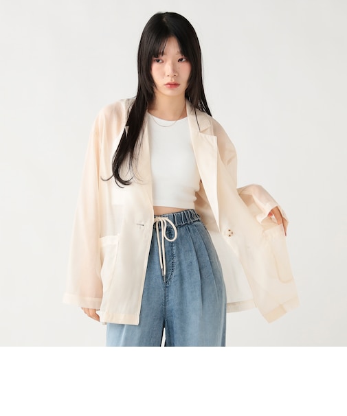 シアー ルーズ ジャケット
