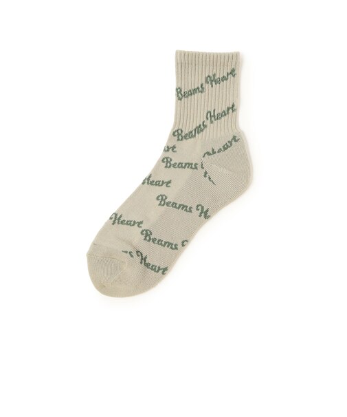 BEAMS HEART 斜めロゴ ソックス