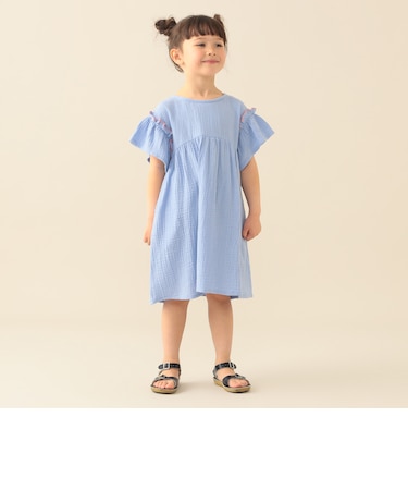 【WEB限定】モスリン ギャザー ワンピース 2026SS（90～140cm）