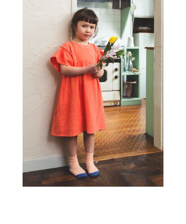 【WEB限定】モスリン ギャザー ワンピース 2026SS（90～140cm）