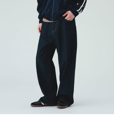 GMS ワイドストレート デニム パンツ