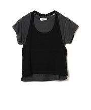 ホルターネック タンクトップ  × シアー Tシャツ（セットアイテム）