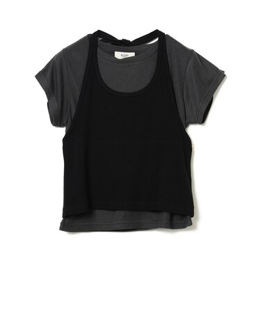 ホルターネック タンクトップ × シアー Tシャツ(セットアイテム)