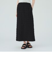 シャーリング チェック スカート