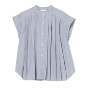 プリーツ ブロード シャツ