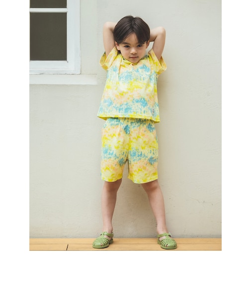 タイダイ プリント セット 2026SS (90～150cm) 夏物 外遊び セットアップ