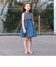 フラワー 切替 ノースリーブ ワンピース 2026SS（90～150cm）子供服 夏物 まとめ買い キッズ プチプラ 定番