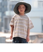 ビッグ ボーダー Tシャツ 2026SS (90～150cm) 外遊び プチプラ 通園 通学 公園 定番
